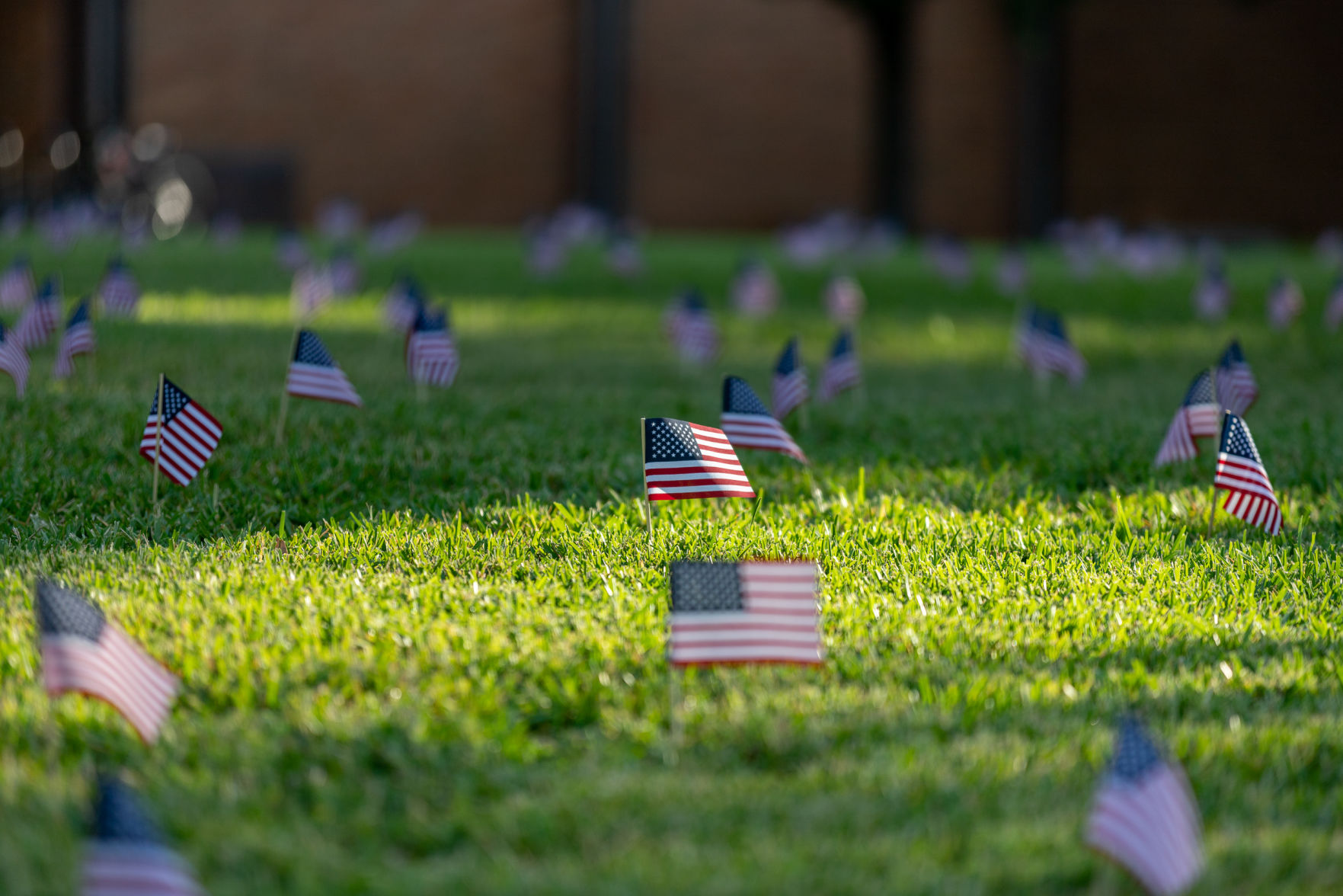 Student organization places 2,977 flags to memorialize the lives lost during 9/11 attacks